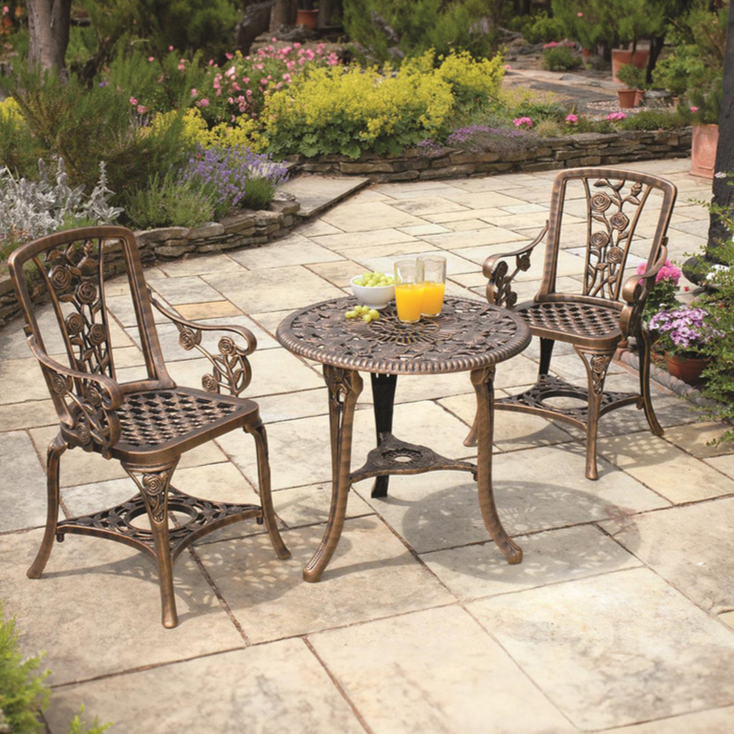 Rose Armchair Patio Set - Bronze