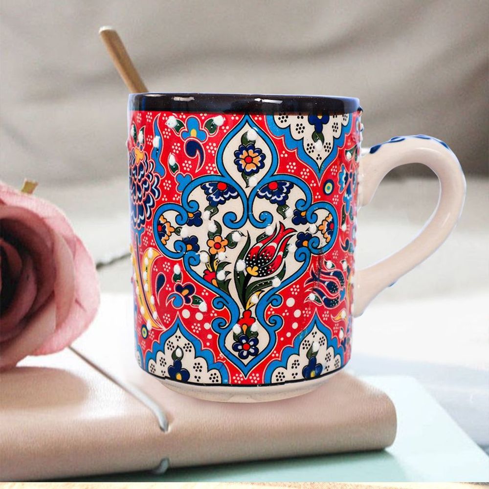 Ceramic Mug Tulip Red