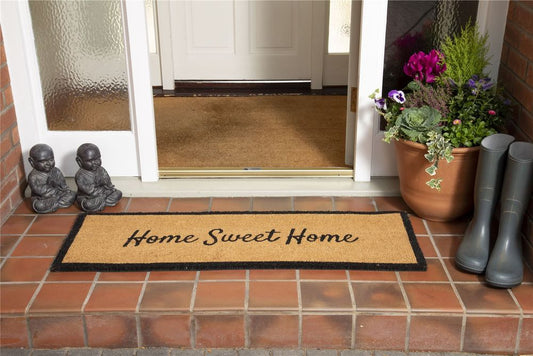 Astley Slogan Home Sweet Home Natural Doormat