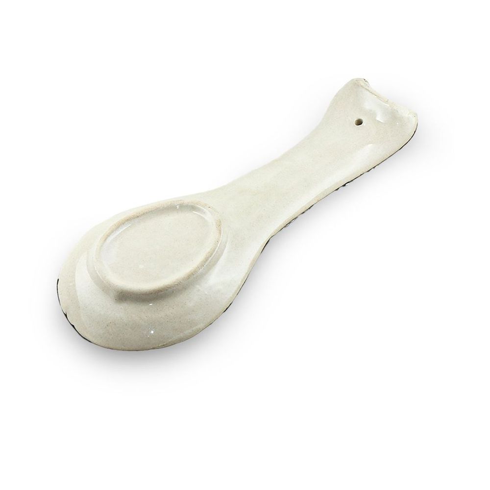 Ceramic Spoon Rest Tulip — Red