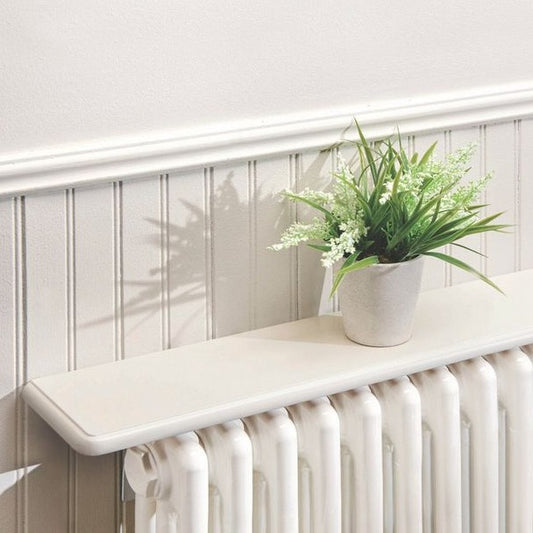 Radiator Shelves 91cm - White Satin Finish