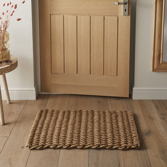 Didsbury Braided Polypropylene 45x75cm Beige Doormat