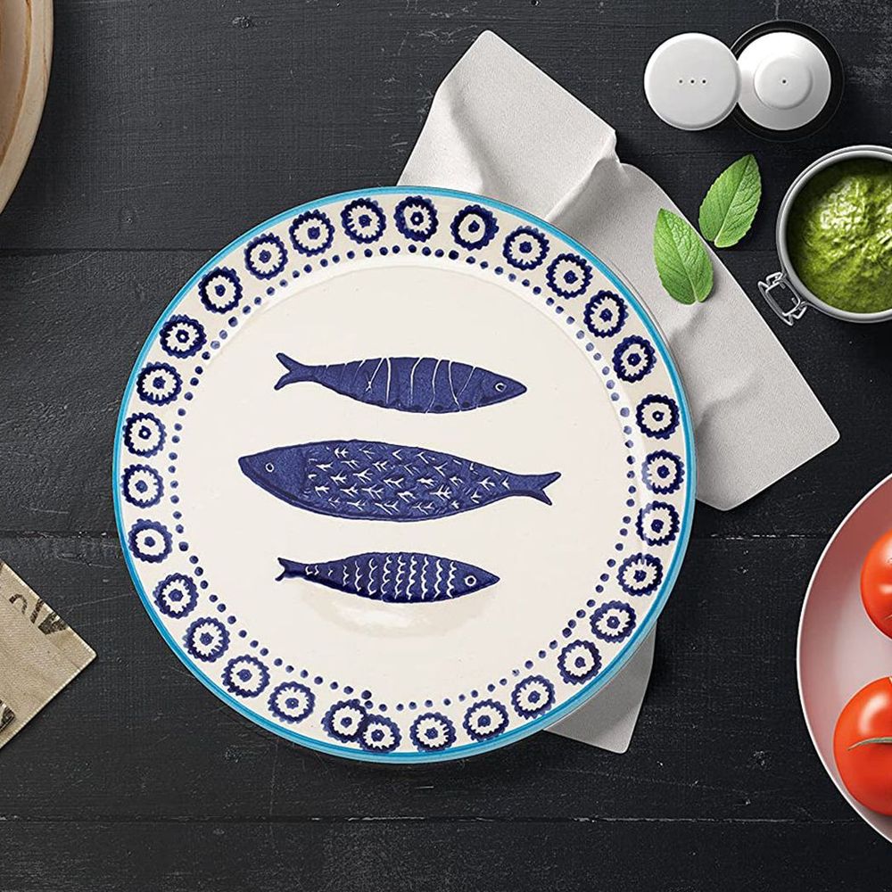 Ceramic Serving Plate&Platter Nature Fish Big Fish 26cm