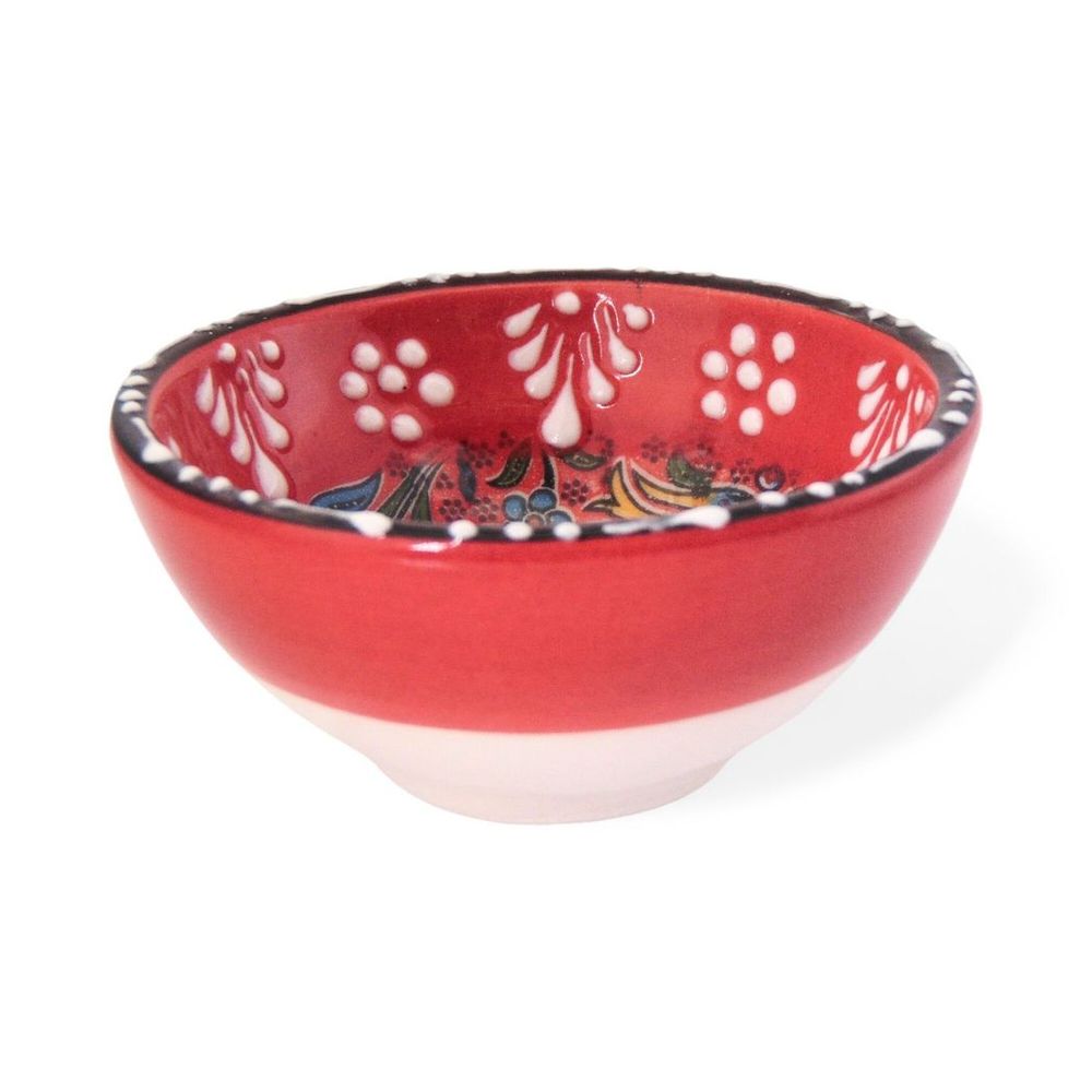 Handmade Ceramic Bowl Tulip — Red