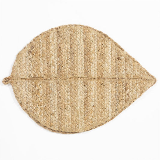 Wye Jute Leaf Shape Natural Placement