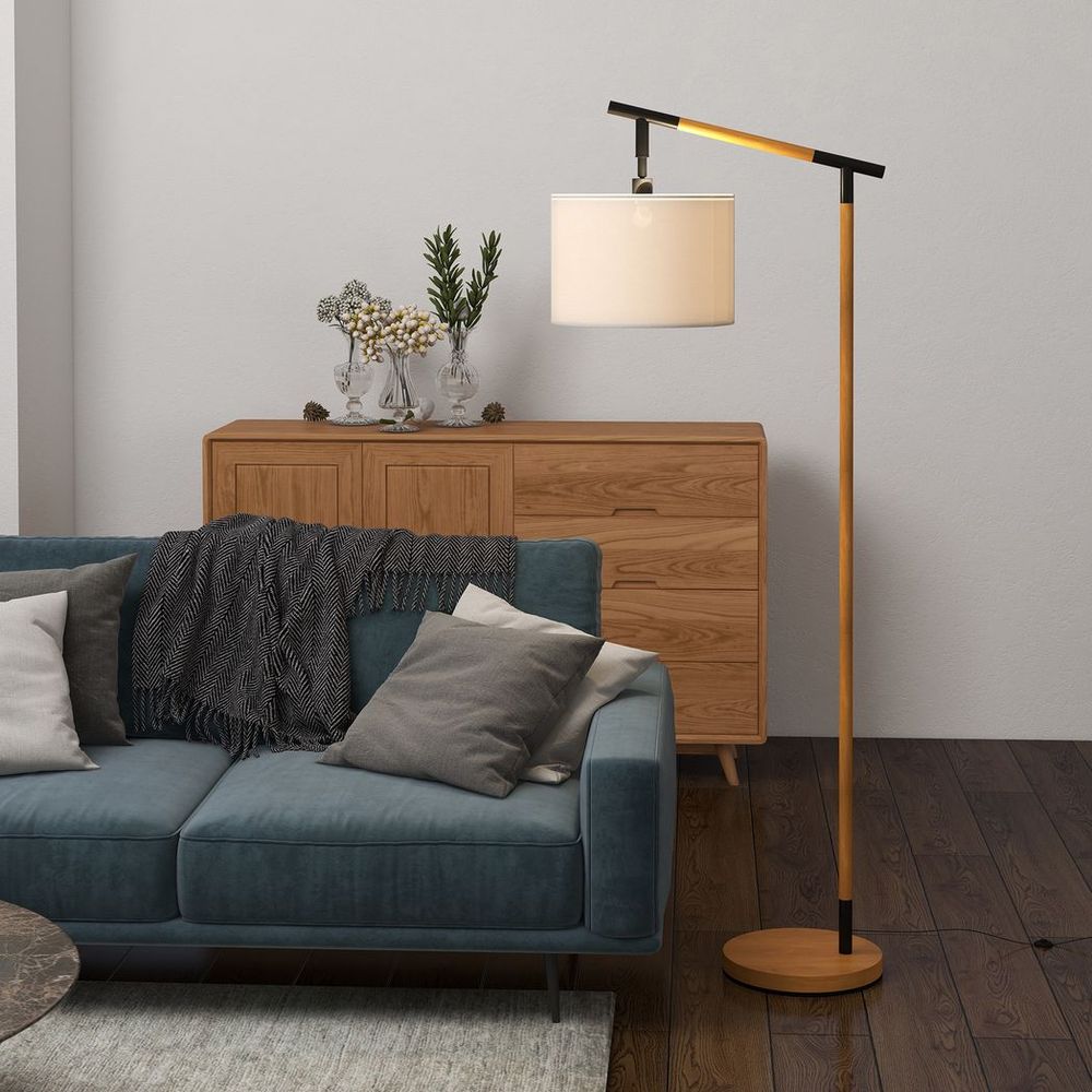 Floor Lamp with 350° Rotating Lampshade