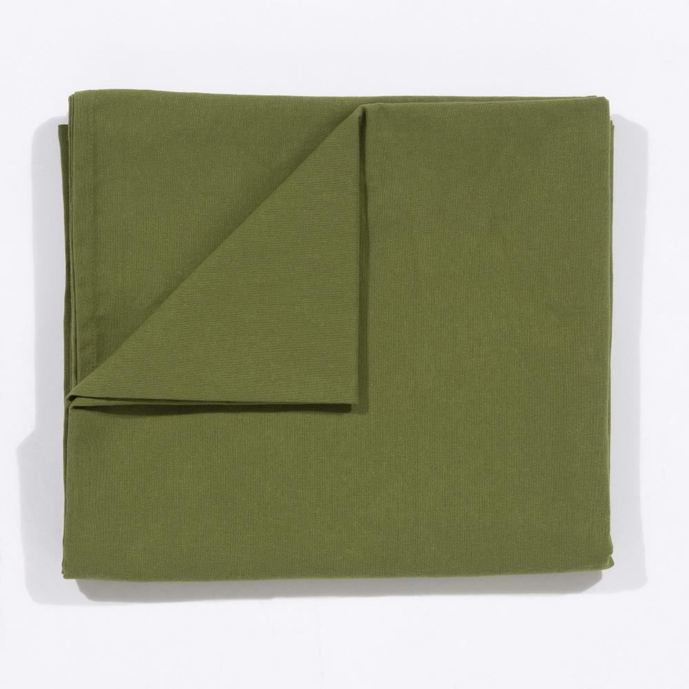 Avon 100% Cotton 240x140cm Olive Tablecloth