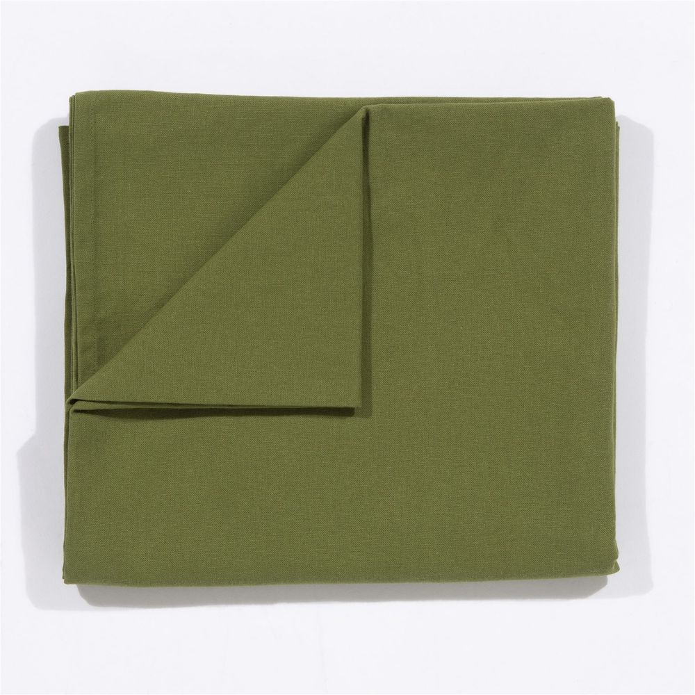 Avon 100% Cotton 240x140cm Olive Tablecloth