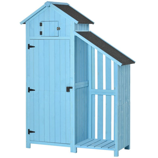 Garden Storage Shed with Firewood House