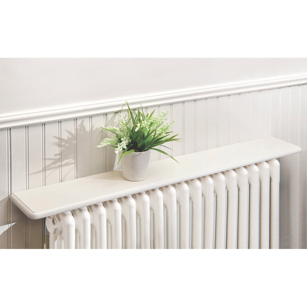 Radiator Shelves 91cm - White Satin Finish