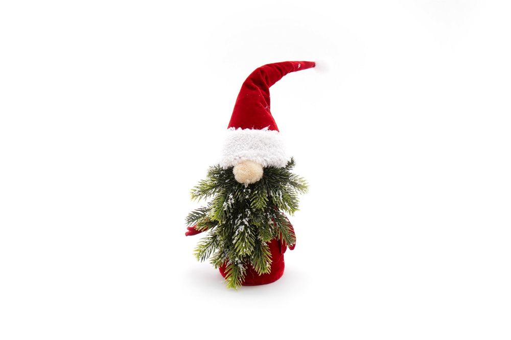 Santa With Tree Branch Decoration 30cm